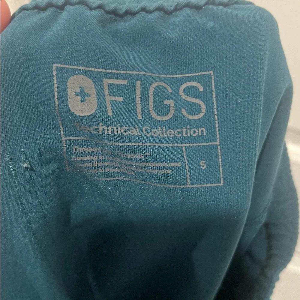 Figs Men's Dark Teal Joggers with Teal Drawstring